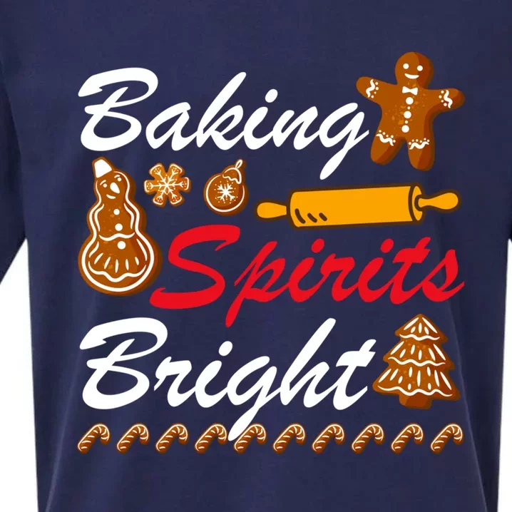 Baking Spirits Bright Christmas Great Gift Sueded Cloud Jersey T-Shirt