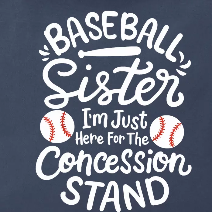 Baseball Sister Zip Tote Bag