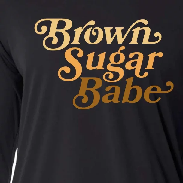 Brown Sugar Babe Melanin Cooling Performance Long Sleeve Crew