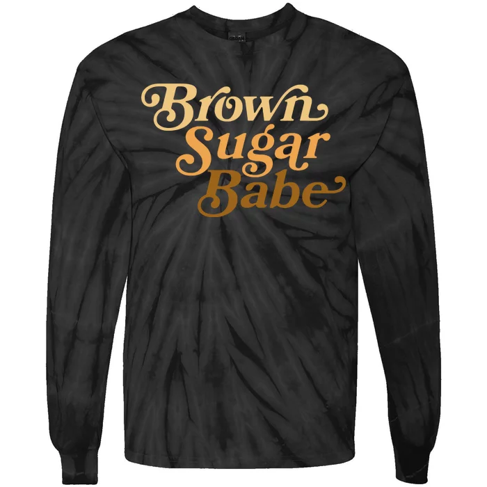 Brown Sugar Babe Melanin Tie-Dye Long Sleeve Shirt