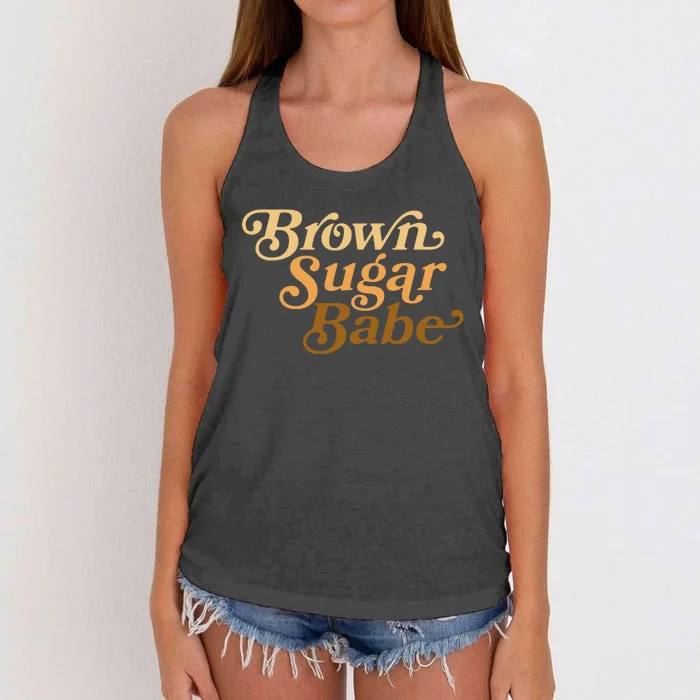 Brown Sugar Babe Melanin Women's Knotted Racerback Tank