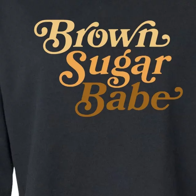 Brown Sugar Babe Melanin Cropped Pullover Crew