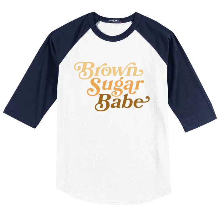 Brown Sugar Babe Melanin Baseball Sleeve Shirt