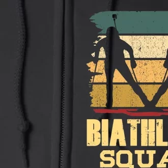 Biathlon Squad Biathlons Biathlete Sports Premium Full Zip Hoodie