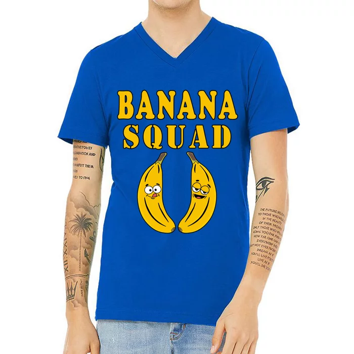 Banana Squad Bananas Cool Gift V-Neck T-Shirt