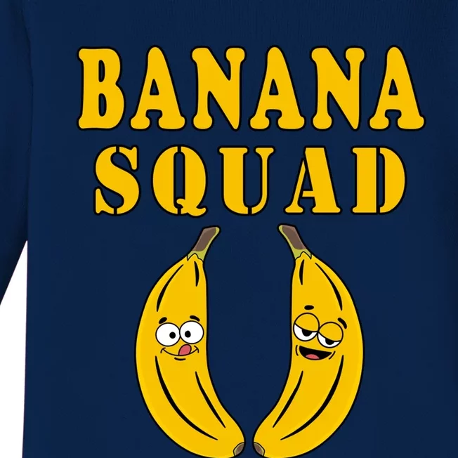 Banana Squad Bananas Cool Gift Baby Long Sleeve Bodysuit