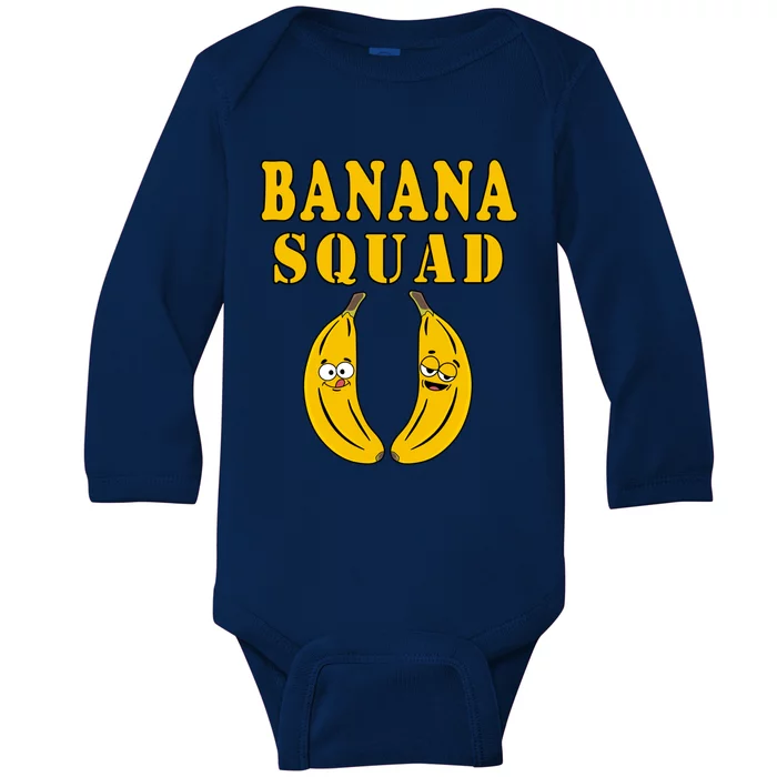 Banana Squad Bananas Cool Gift Baby Long Sleeve Bodysuit