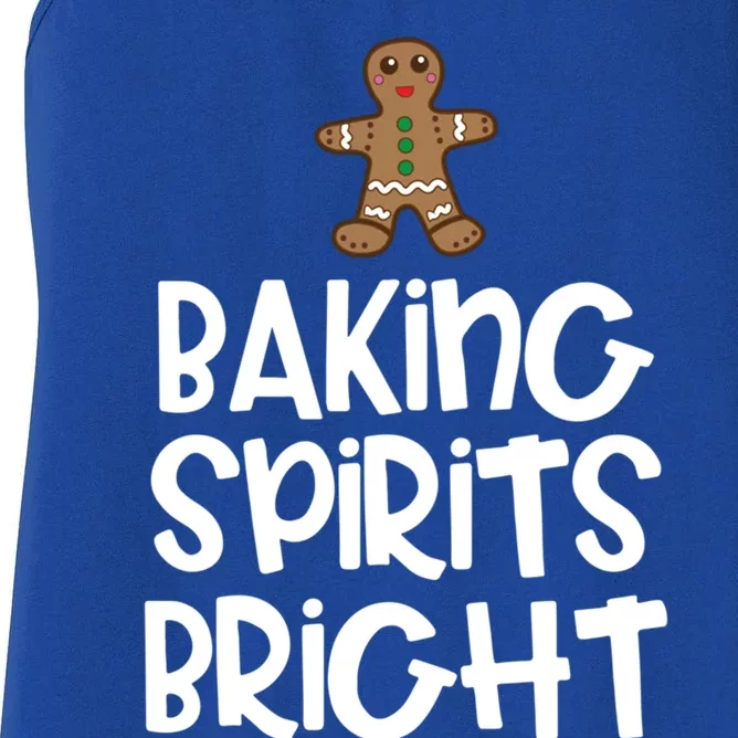 Baking Spirits Bright Christmas Cool Gift Women's Racerback Tank