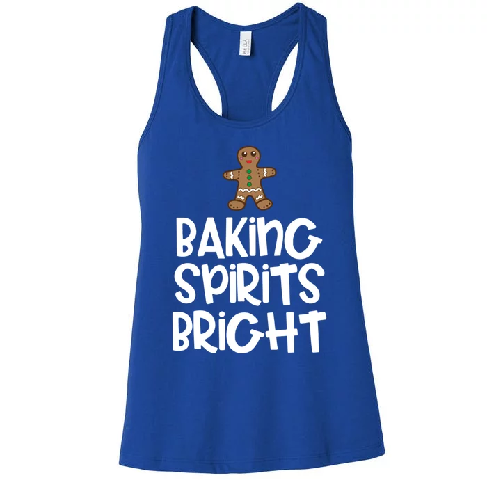 Baking Spirits Bright Christmas Cool Gift Women's Racerback Tank