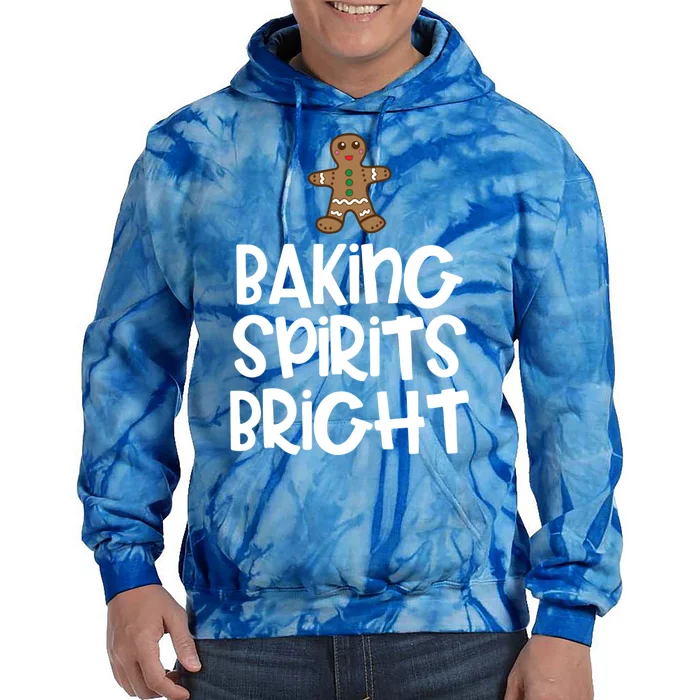 Baking Spirits Bright Christmas Cool Gift Tie Dye Hoodie