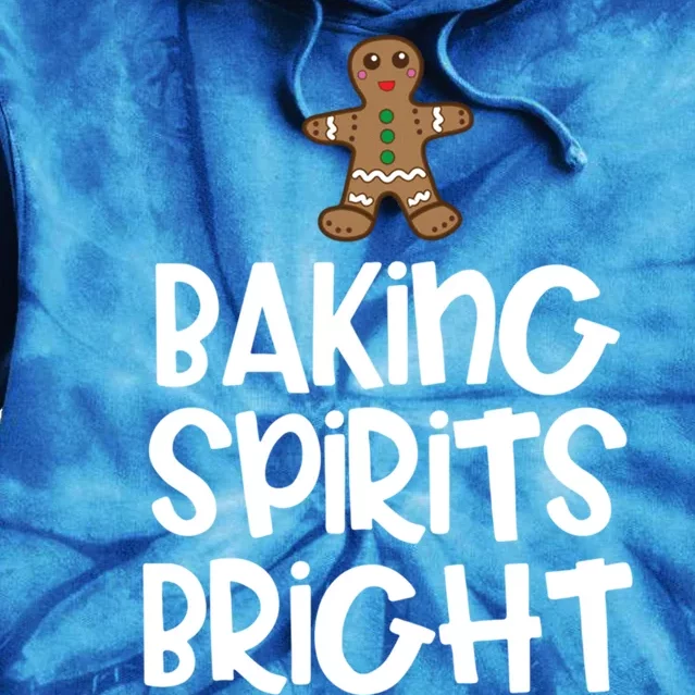 Baking Spirits Bright Christmas Cool Gift Tie Dye Hoodie