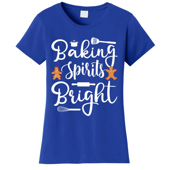 Baking Spirit Bright Cool Holiday Gift Funny Christmas Baker Gift Women's T-Shirt