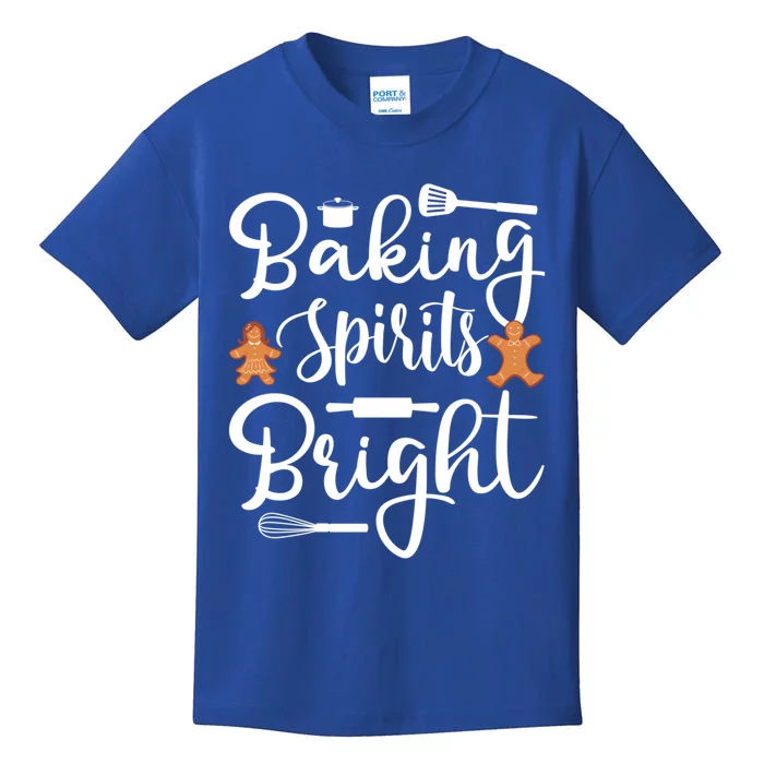 Baking Spirit Bright Cool Holiday Gift Funny Christmas Baker Gift Kids T-Shirt