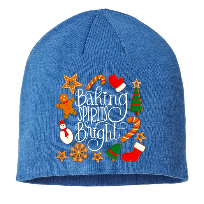 Baking Spirits Bright Gingerbread Christmas Cookies (Dark) Gift 8 1/2in Sustainable Knit Beanie