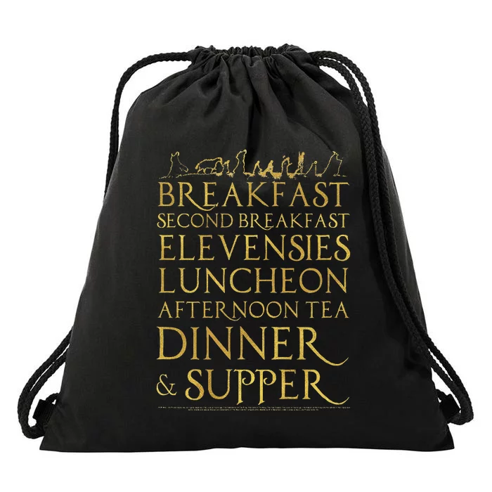 Breakfast Second Breakfast More Drawstring Bag