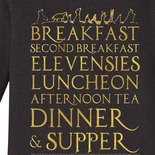 Breakfast Second Breakfast More Baby Long Sleeve Bodysuit