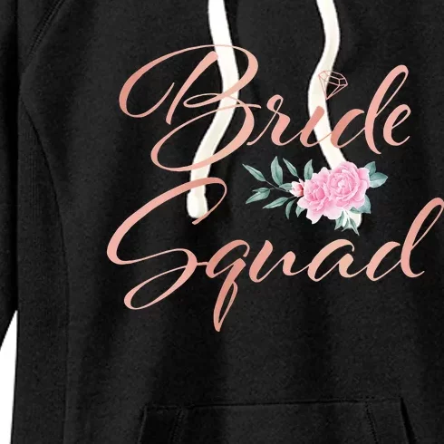 Bride Squad Bachelorette Party Bridal Shower Bridesmaid Women's Fleece Hoodie