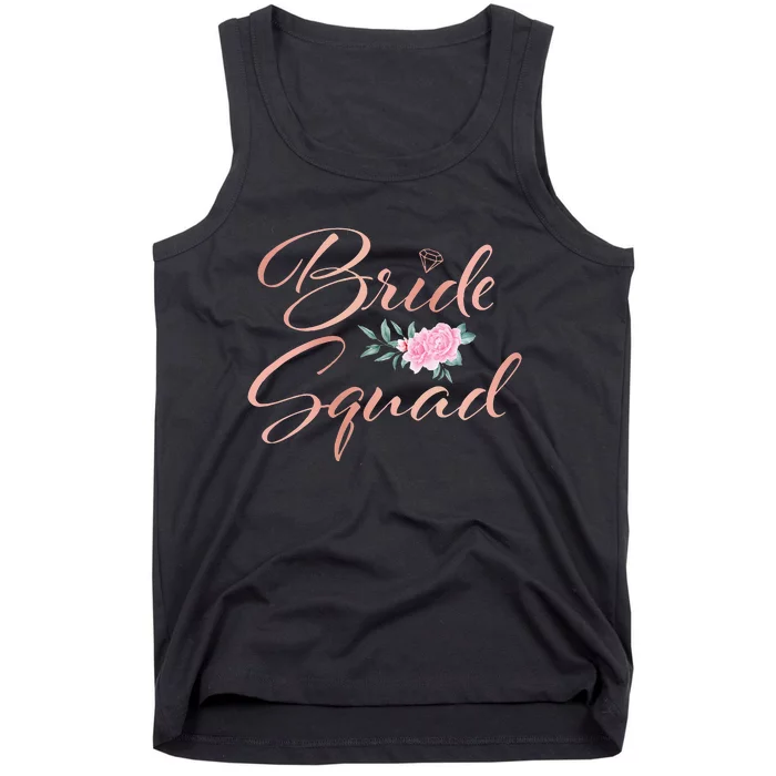 Bride Squad Bachelorette Party Bridal Shower Bridesmaid Tank Top