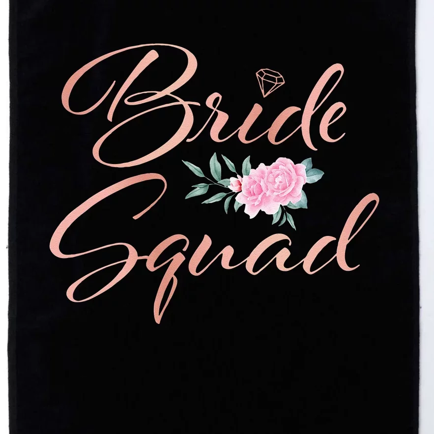 Bride Squad Bachelorette Party Bridal Shower Bridesmaid Platinum Collection Golf Towel