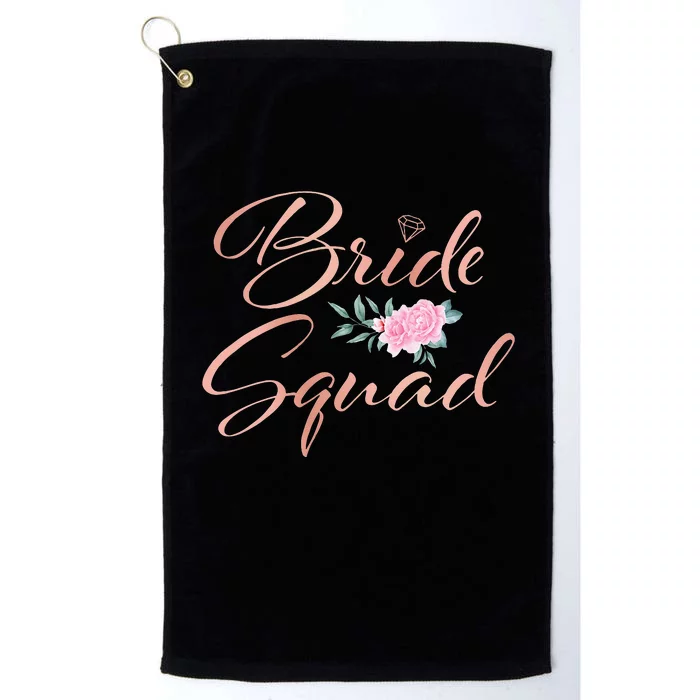 Bride Squad Bachelorette Party Bridal Shower Bridesmaid Platinum Collection Golf Towel