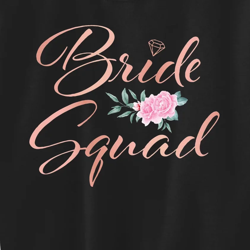 Bride Squad Bachelorette Party Bridal Shower Bridesmaid Kids Sweatshirt