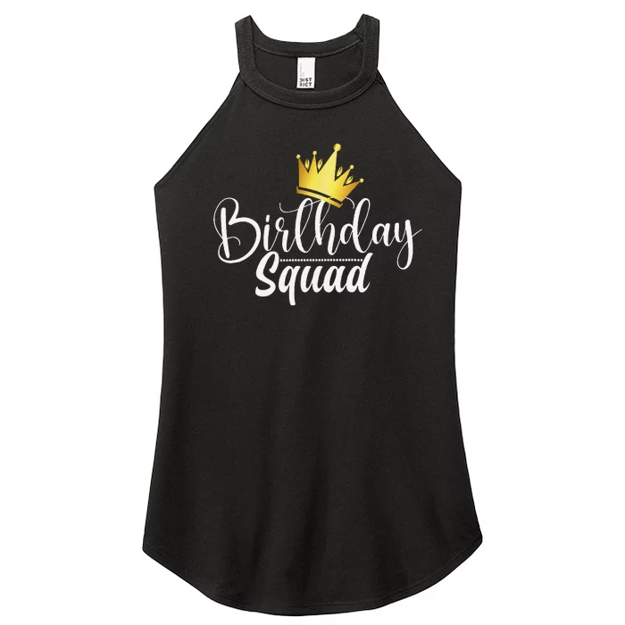 Birthday Squad Birthday Party Funny Gift wife Women’s Perfect Tri Rocker Tank