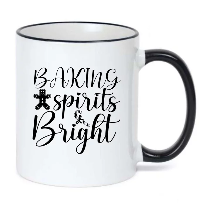 Baking Spirit Bright Gingerbread Cookie Christmas Cute Gift Black Color Changing Mug