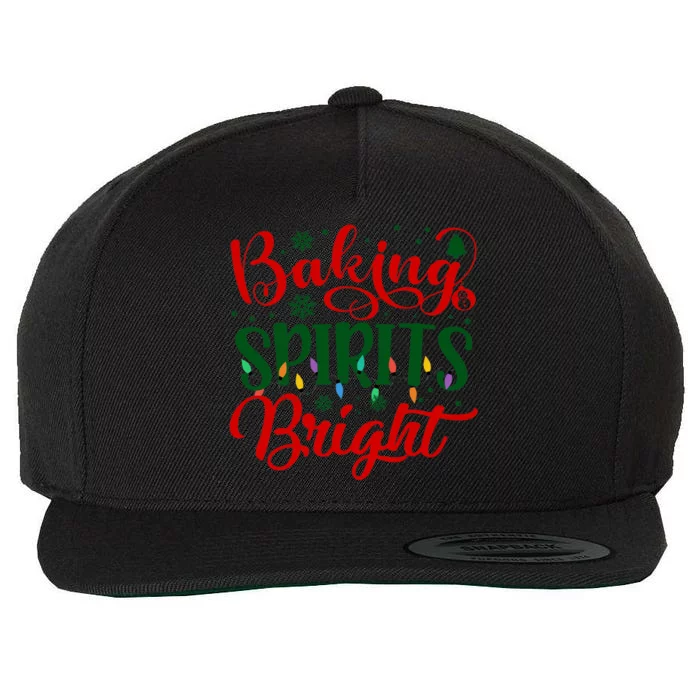 Baking Spirits Bright Christmas Funny Baker Family Xmas Gift Wool Snapback Cap