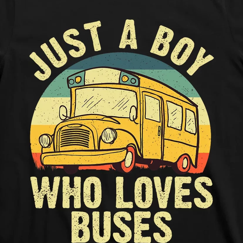 Best School Bus For Boy Kids Yellow Bus Lover Buses T-Shirt