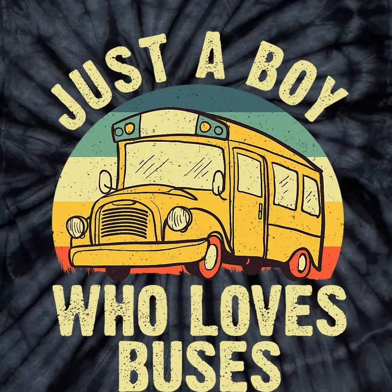 Best School Bus For Boy Kids Yellow Bus Lover Buses Tie-Dye T-Shirt