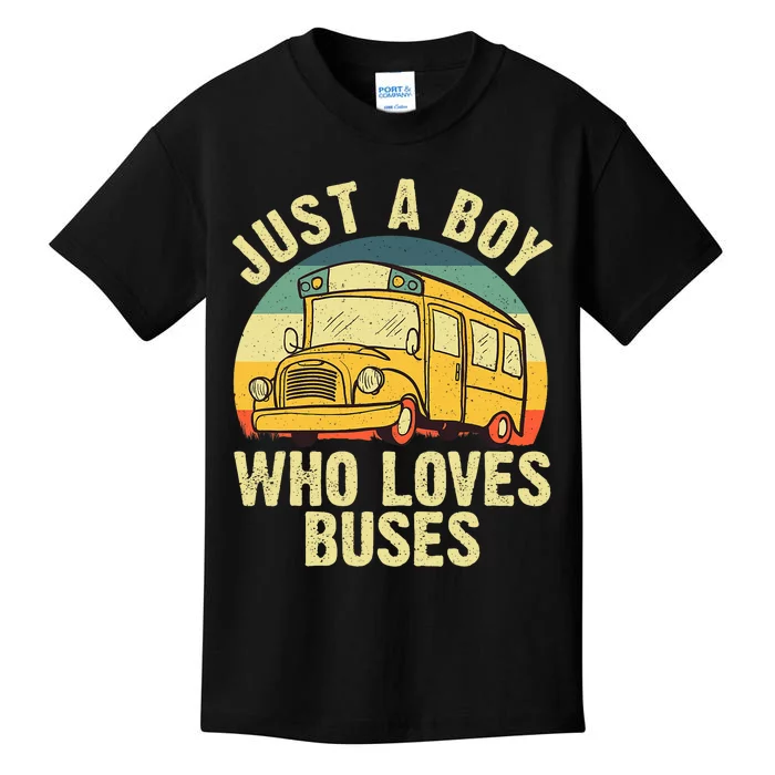 Best School Bus For Boy Kids Yellow Bus Lover Buses Kids T-Shirt