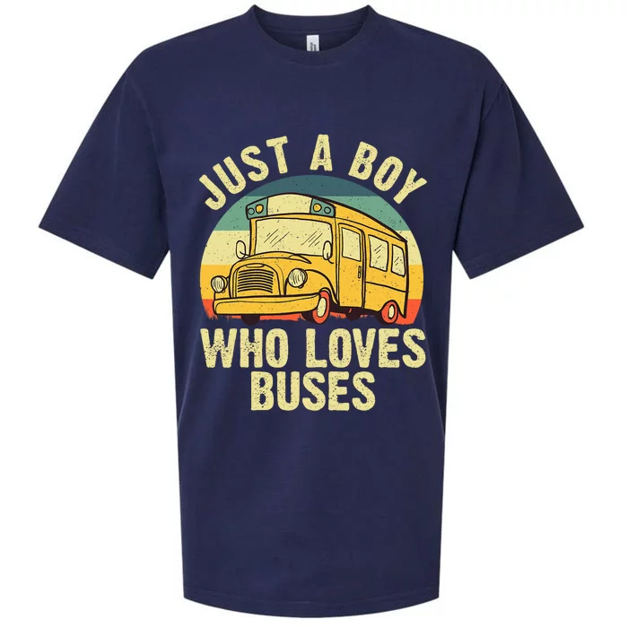 Best School Bus For Boy Kids Yellow Bus Lover Buses Sueded Cloud Jersey T-Shirt