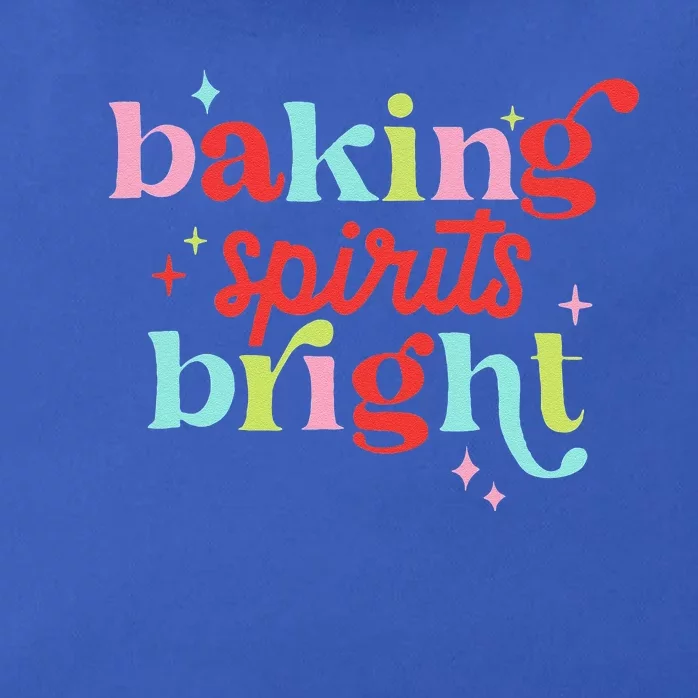 Baking Spirits Bright Christmas Cookie Funny Lovers Zip Tote Bag