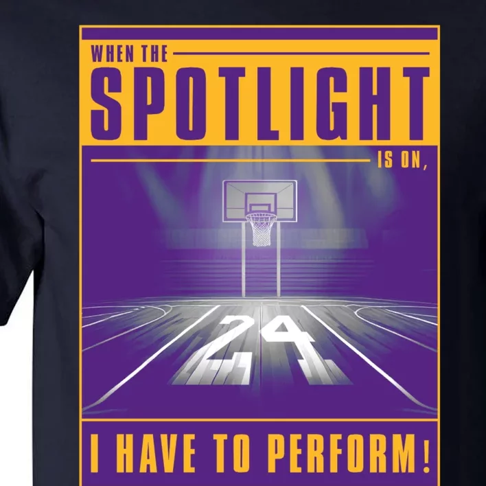 Basketball Spotlight Front & Back Tall T-Shirt