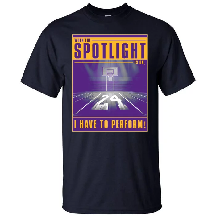 Basketball Spotlight Front & Back Tall T-Shirt