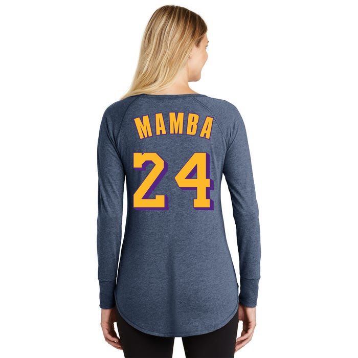 Basketball Spotlight Front & Back Women's Perfect Tri Tunic Long Sleeve Shirt