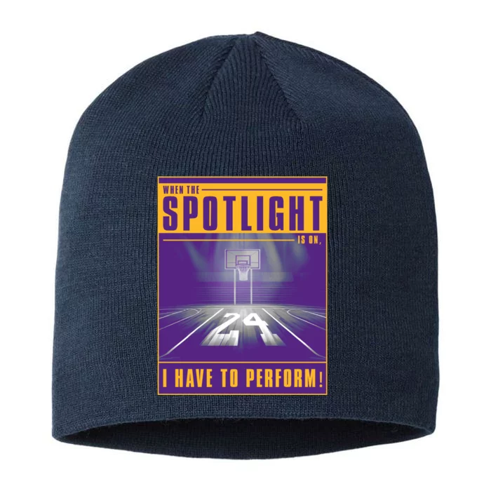 Basketball Spotlight Front & Back 8 1/2in Sustainable Knit Beanie