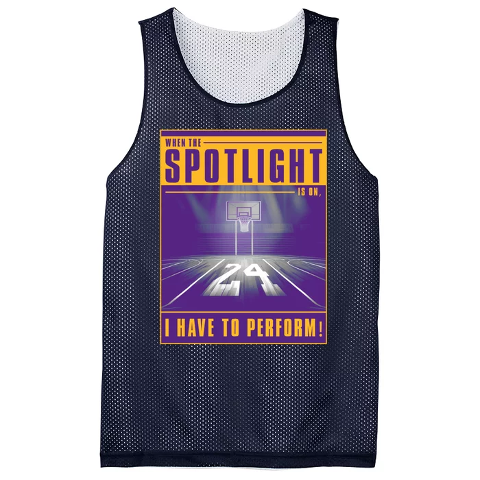 Basketball Spotlight Front & Back Mesh Reversible Basketball Jersey Tank