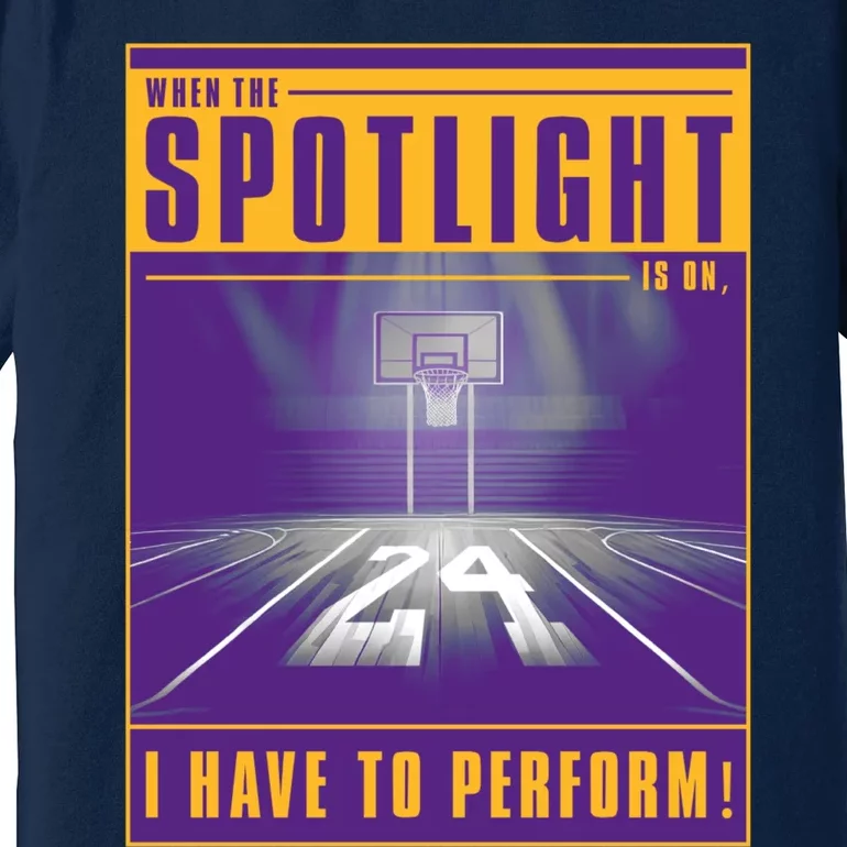 Basketball Spotlight Front & Back Premium T-Shirt