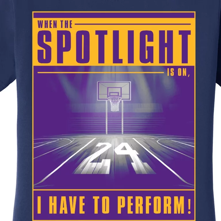 Basketball Spotlight Front & Back Women's T-Shirt