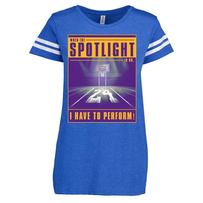 Basketball Spotlight Front & Back Enza Ladies Jersey Football T-Shirt