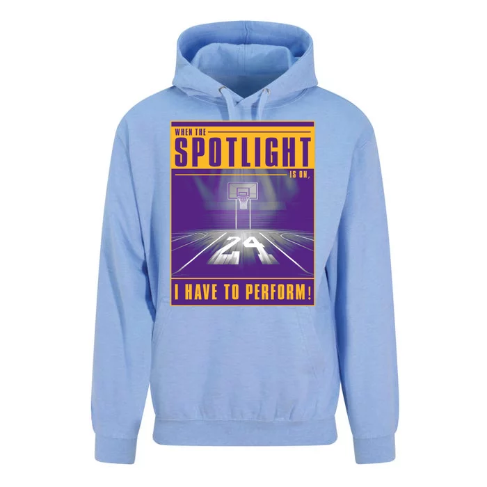 Basketball Spotlight Front & Back Unisex Surf Hoodie