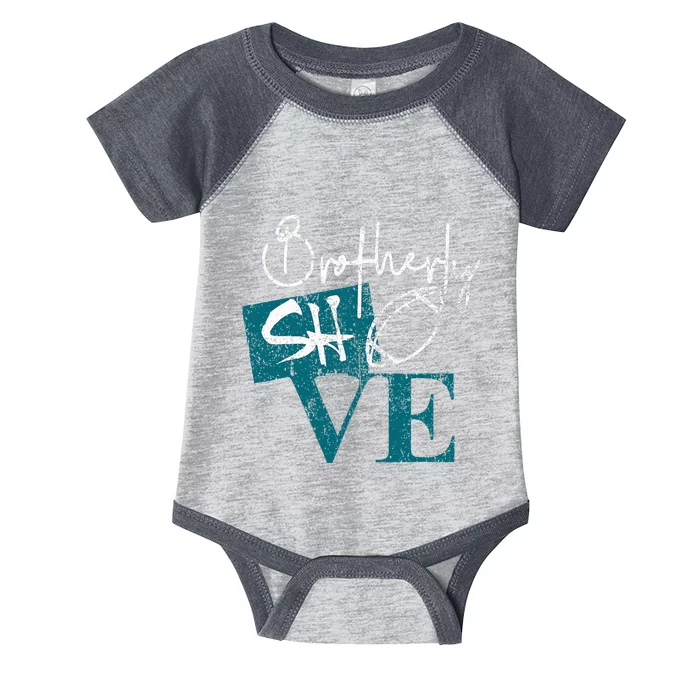 Brotherly Shove Infant Baby Jersey Bodysuit