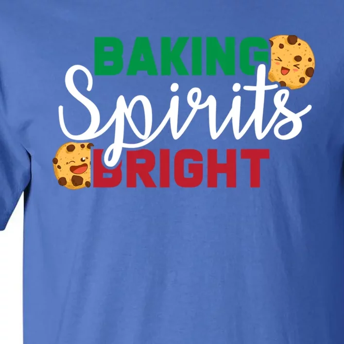 Baking Spirits Bright Cute Christmas Holiday Family Gift Tall T-Shirt