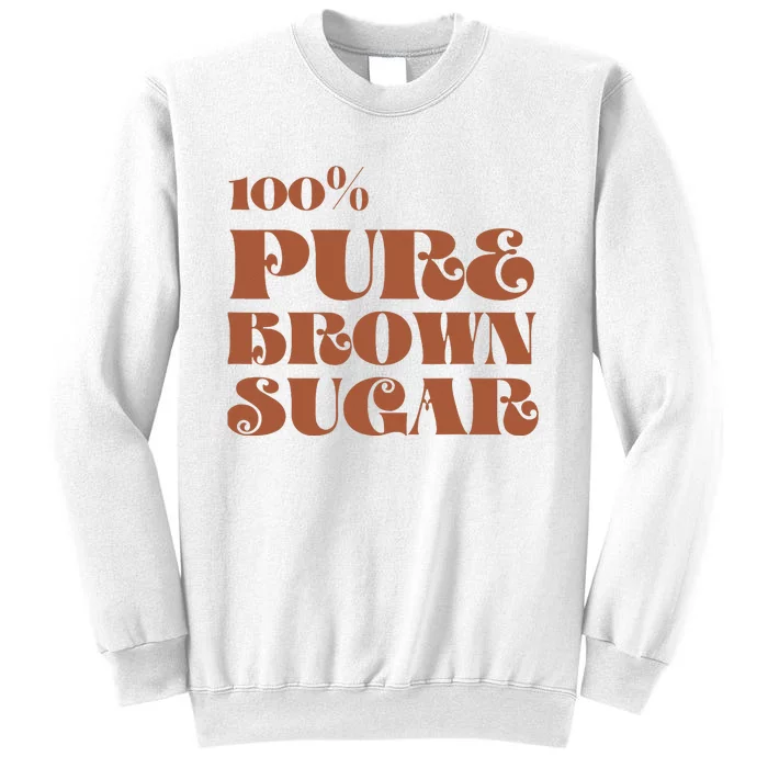 Brown Sugar Babe Educate Afro Queen African American Melanin Sweatshirt