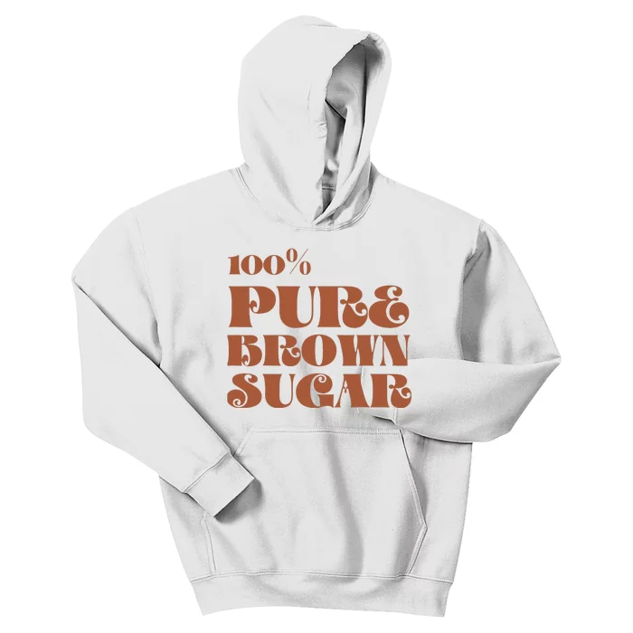 Brown Sugar Babe Educate Afro Queen African American Melanin Kids Hoodie