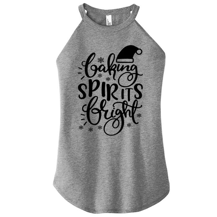 Baking Spirits Bright Funny Graphic Tees And Cool Gift Women’s Perfect Tri Rocker Tank