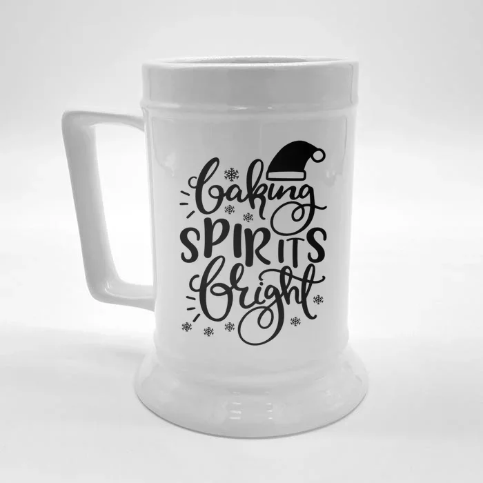 Baking Spirits Bright Funny Graphic Tees And Cool Gift Front & Back Beer Stein