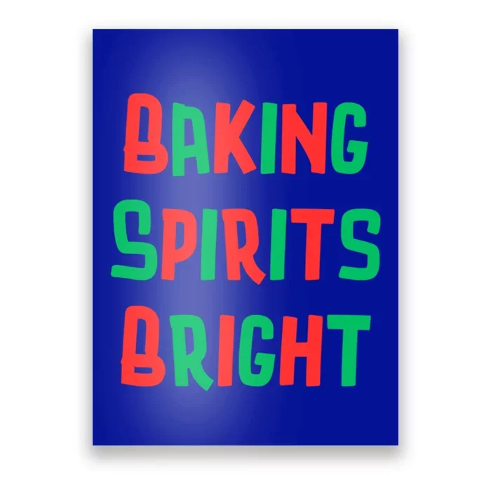 Baking Spirits Bright Holidays Christmas Cookies Novelty Gift Poster