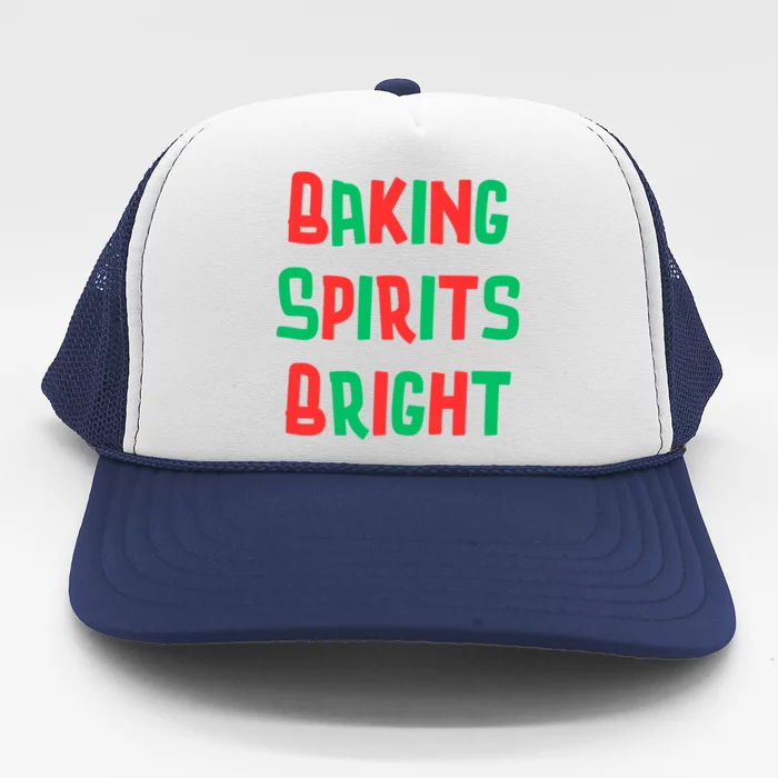 Baking Spirits Bright Holidays Christmas Cookies Novelty Gift Trucker Hat